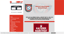 Desktop Screenshot of kaltern-fussball.com